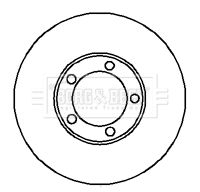 BORG & BECK Тормозной диск BBD5847S